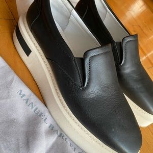 Manuel Barcelo platfrom slip-ons